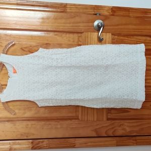 Joe Fresh White Flower Pattern Dress